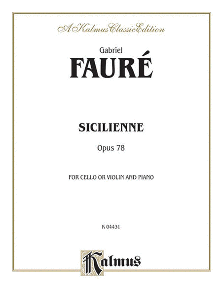 Sicilienne, Op. 78