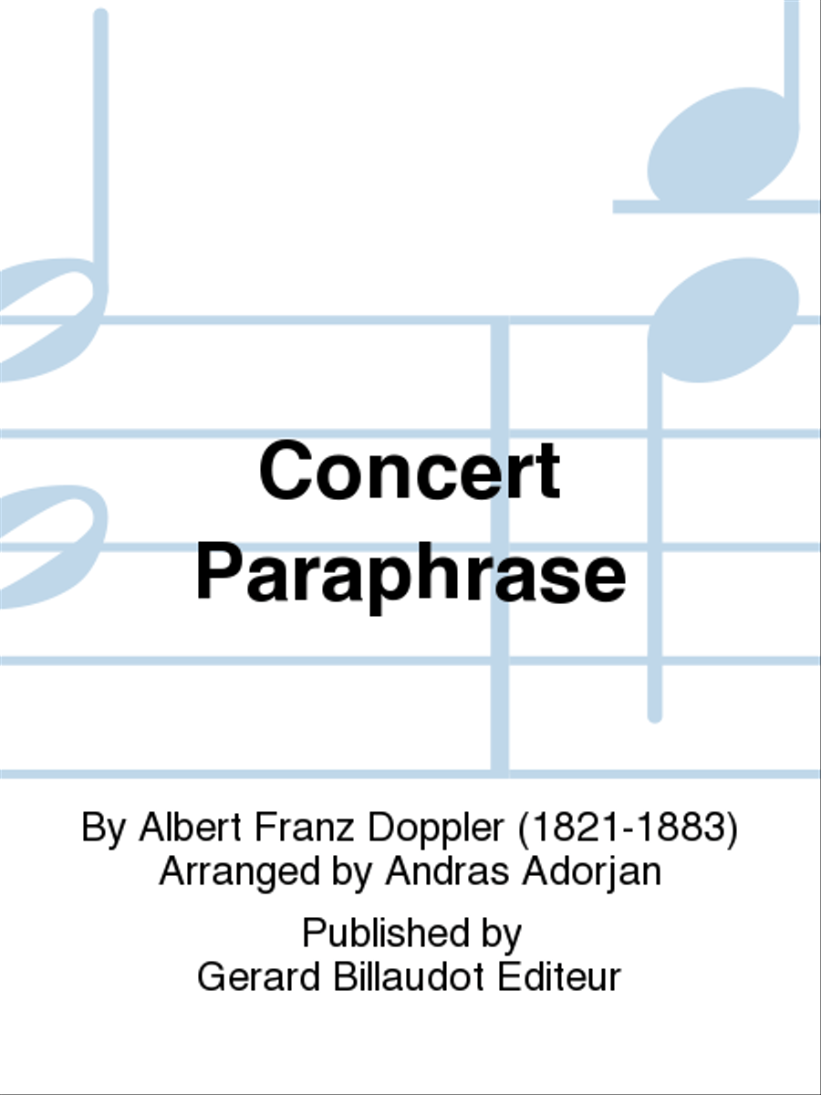 Concert Paraphrase Concert Paraphrase Flute Duet scores gallery preview page 1