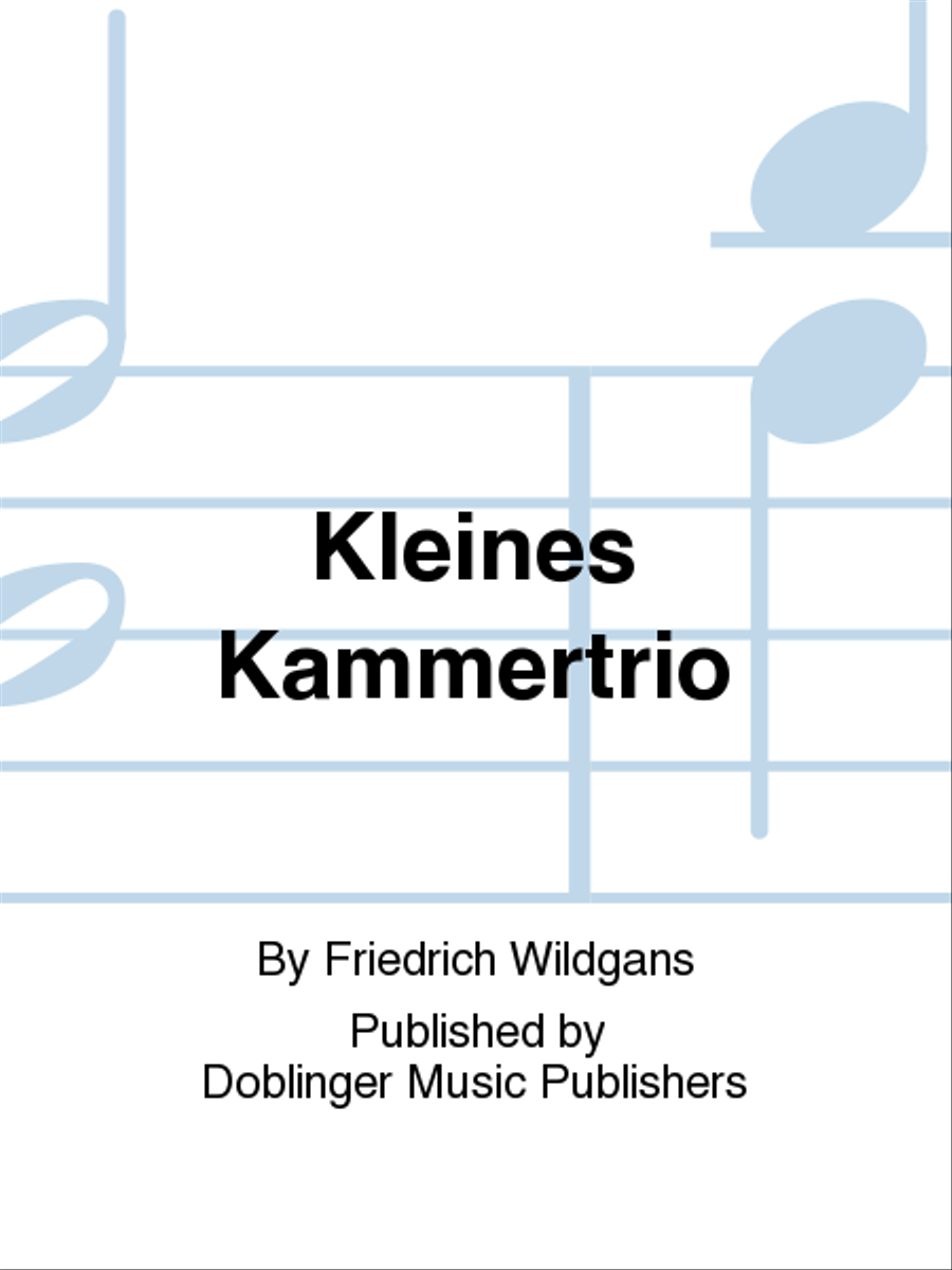 Kleines Kammertrio Kleines Kammertrio Oboe scores gallery preview page 1