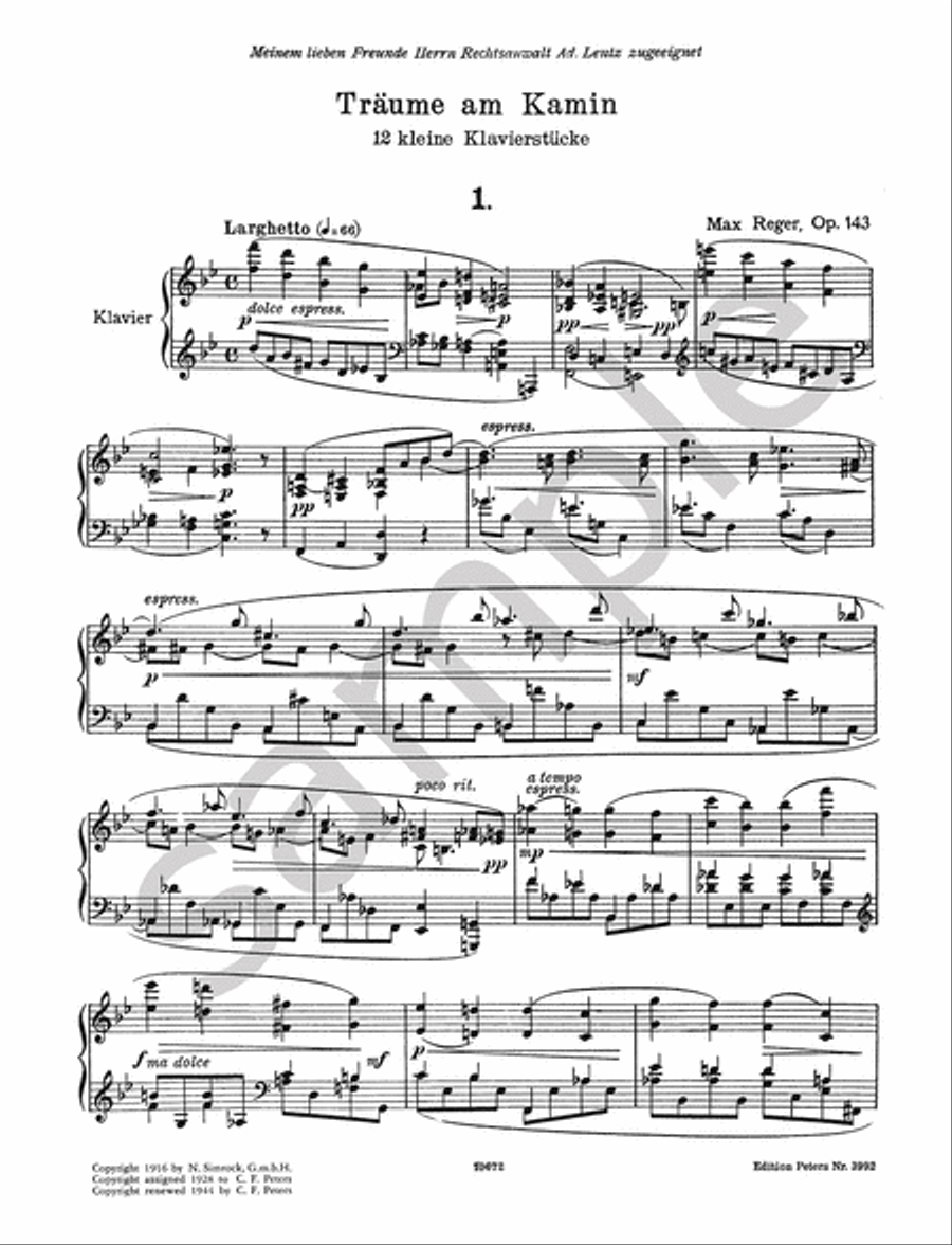 Dreams at the Fireside Op.143 Piano Solo scores gallery preview page 2