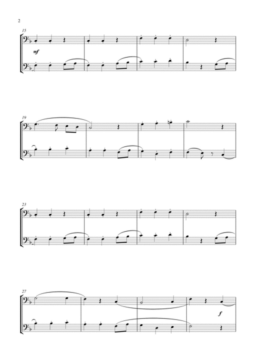 Away in a Manger (Cradle Song) (for euphonium duet (bass clef, 3 or 4 valved), suitable for grades 2 image number null