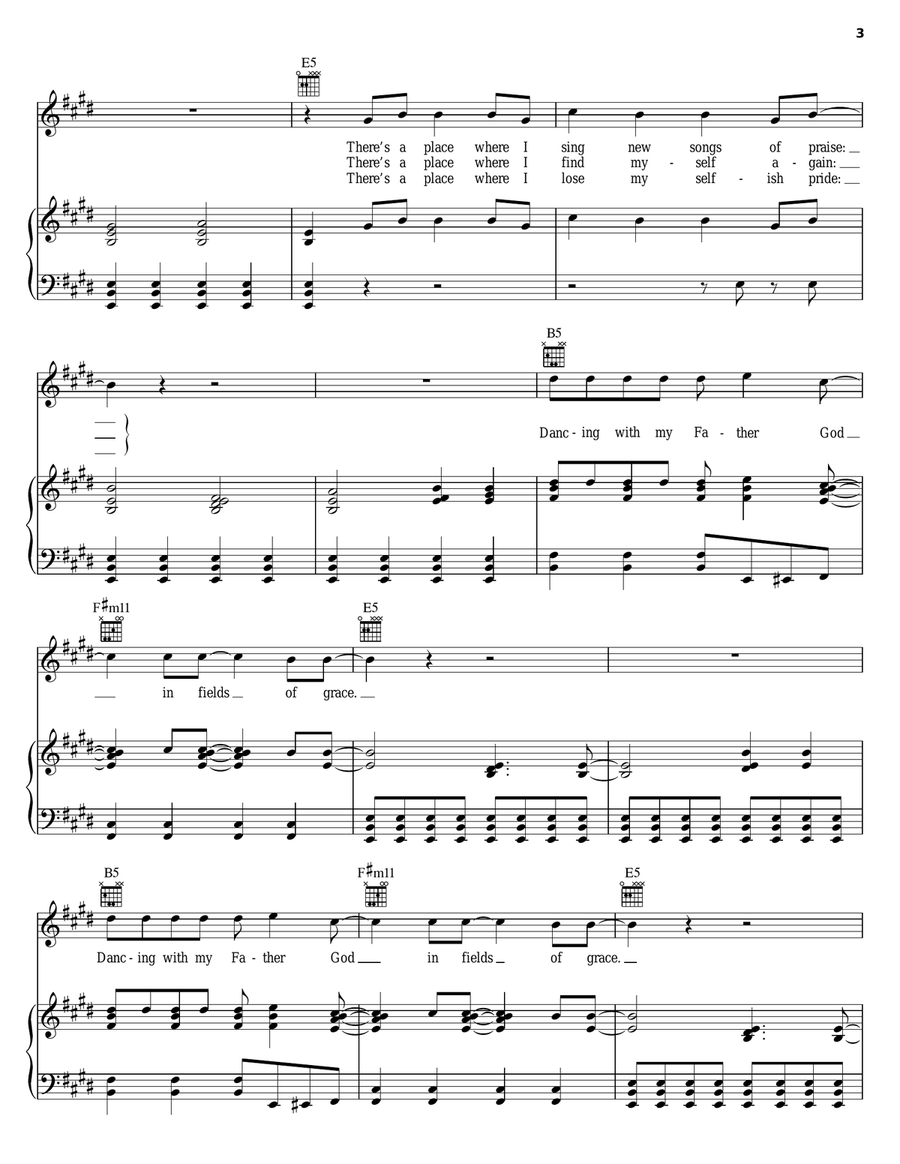 Fields Of Grace Guitar scores gallery preview page 3
