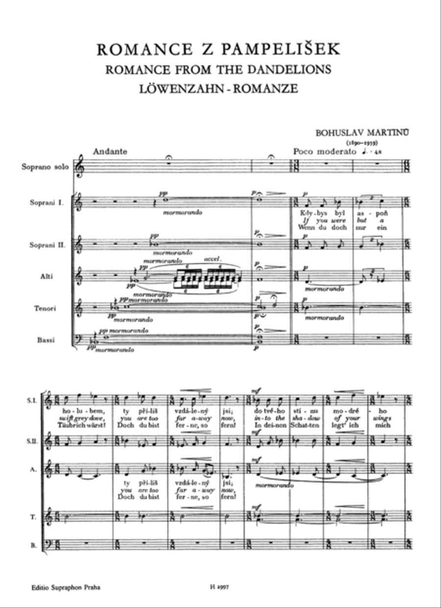 Romance from the Dandelions Mixed Choir scores gallery preview page 2