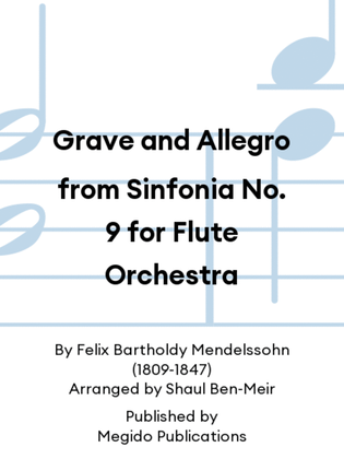 Grave and Allegro from Sinfonia No. 9 for Flute Orchestra
