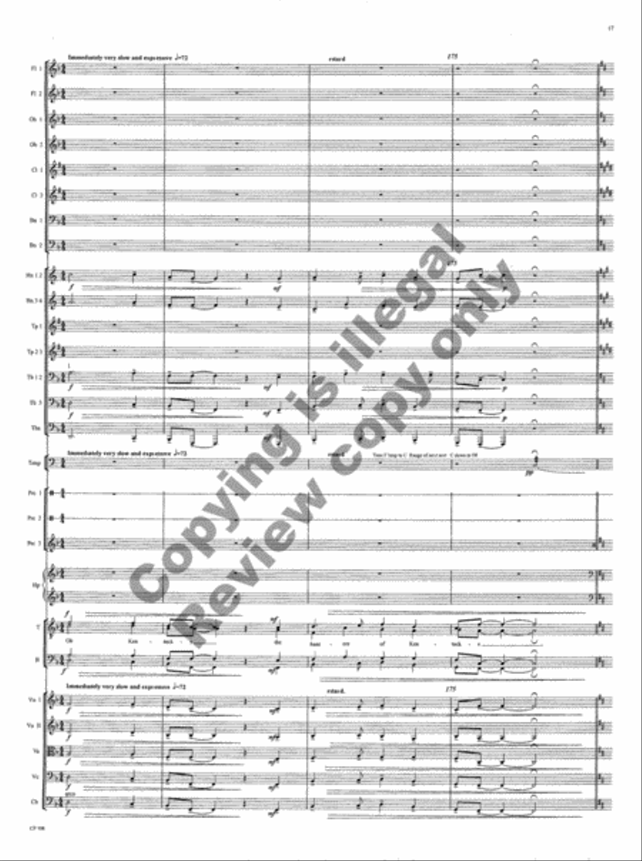 American Folk Song Suite (Orchestra Score) Choir scores gallery preview page 73