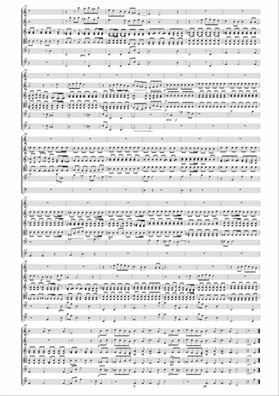 Rain Song, Romance for Flute and Strings Chamber Orchestra scores gallery preview page 2