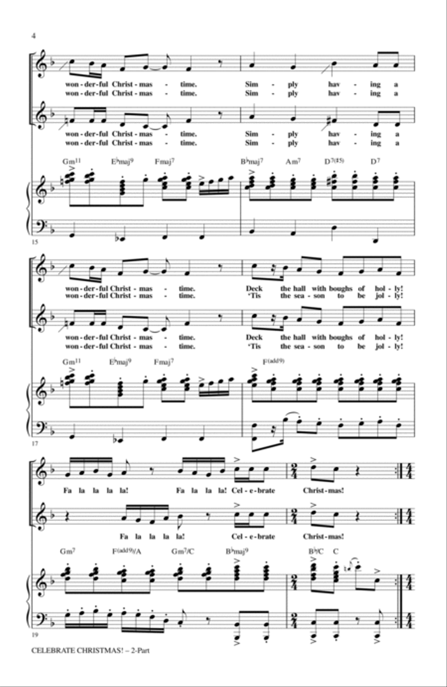 Celebrate Christmas! (Medley) 2-Part scores gallery preview page 3