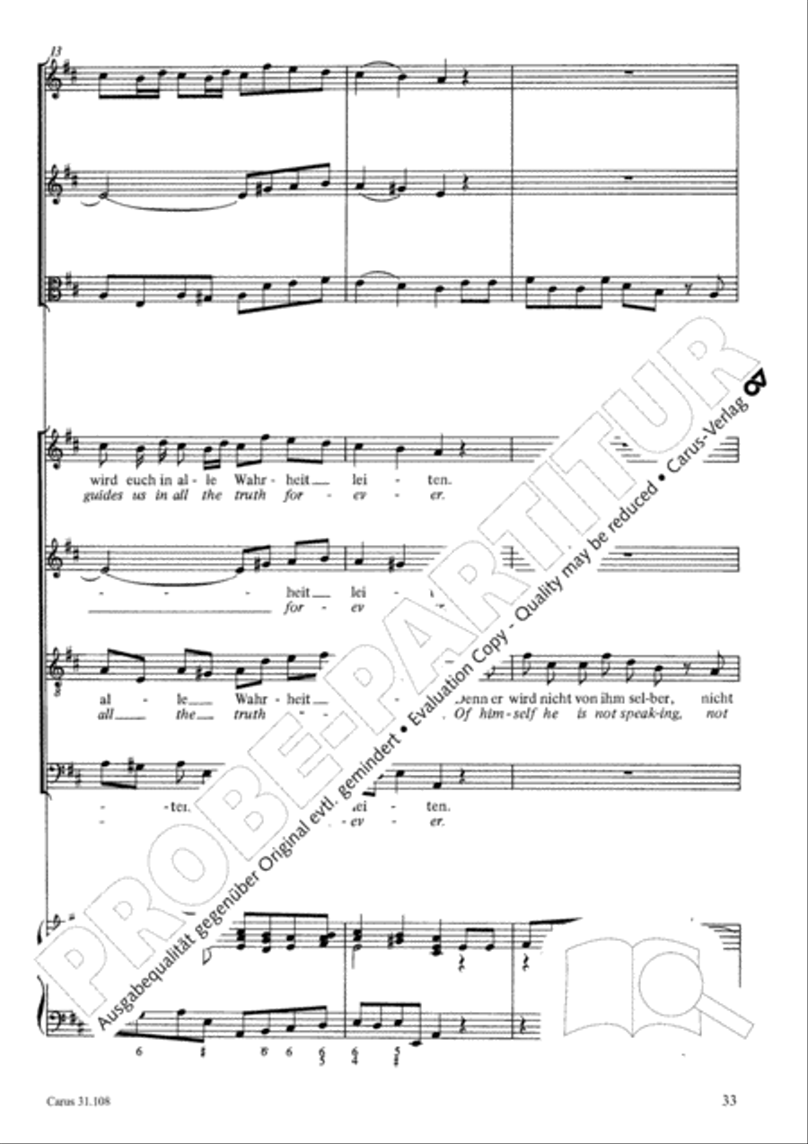 Now it is good, that I am leaving (Es ist euch gut, dass ich hingehe) ATB scores gallery preview page 34