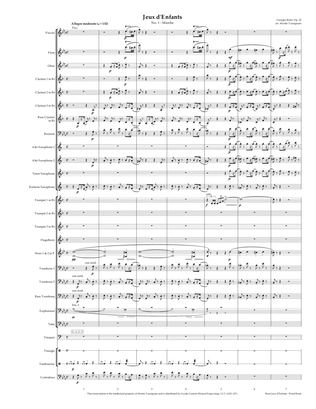 Bizet - Jeux D'Enfants transcribed for Concert Band by Martin Tousignant - Score and Parts