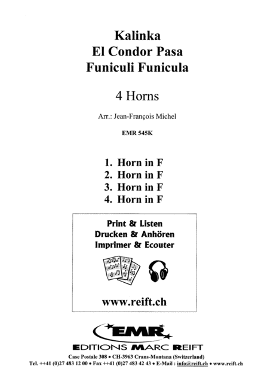 3 Traditionals French Horn Quartet scores gallery preview page 2