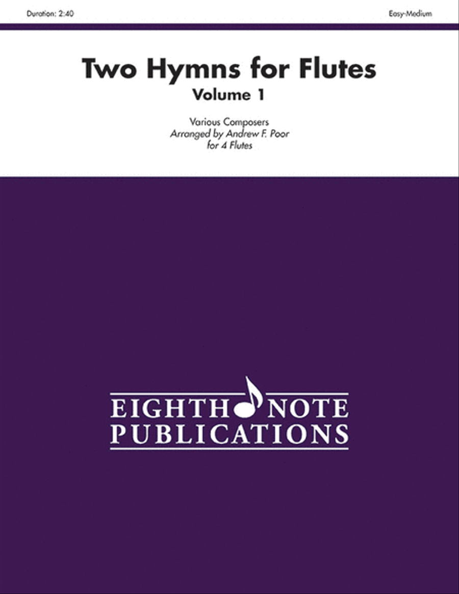 Two Hymns for Flutes, Volume 1 Flute Quartet scores gallery preview page 1
