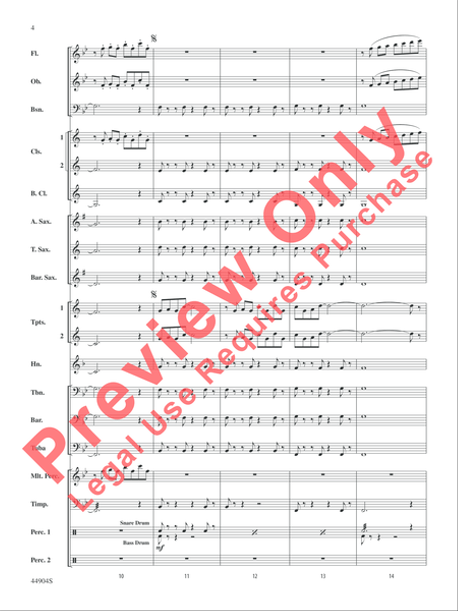 Vivo! Vivo! Concert Band scores gallery preview page 5