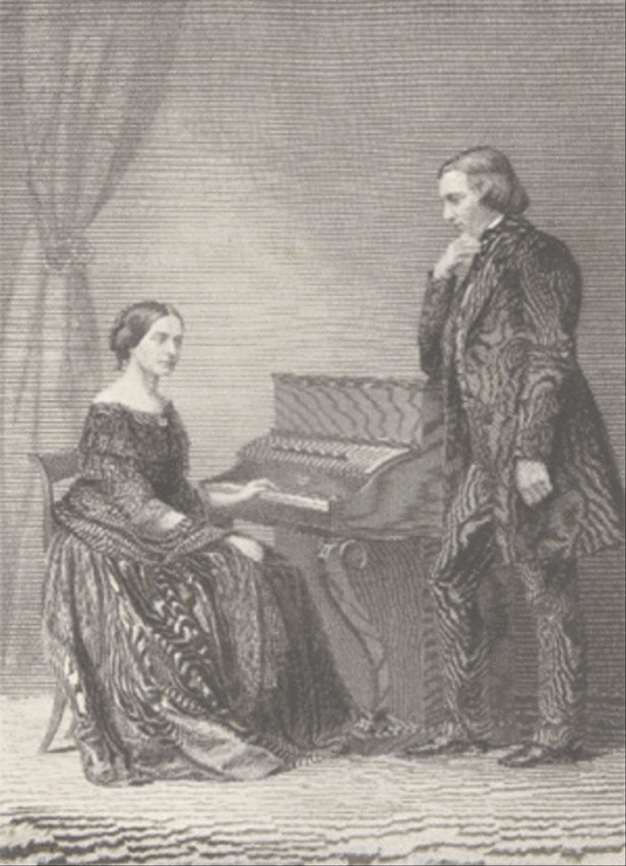 Robert und Clara Schumann am Klavier Piano scores gallery preview page 1