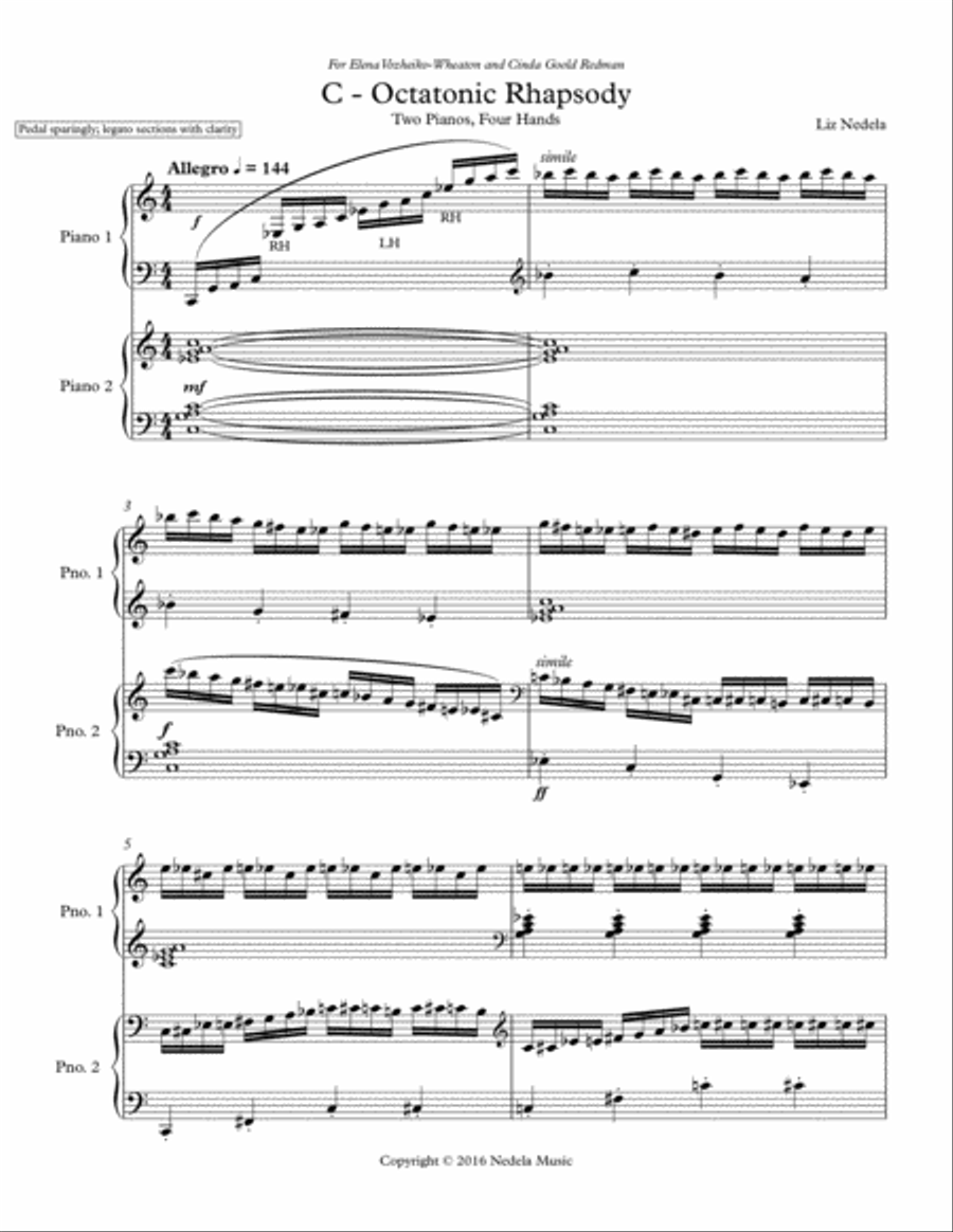C-Octatonic Rhapsody Set of Parts scores gallery preview page 3