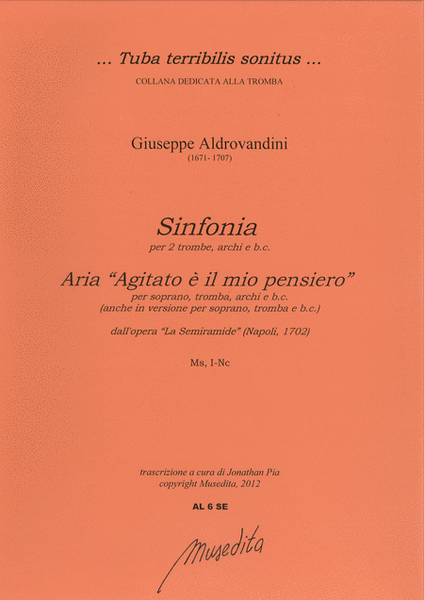 Sinfonia e Aria "Agitato e il mio pensiero" (ms, I-Nc)