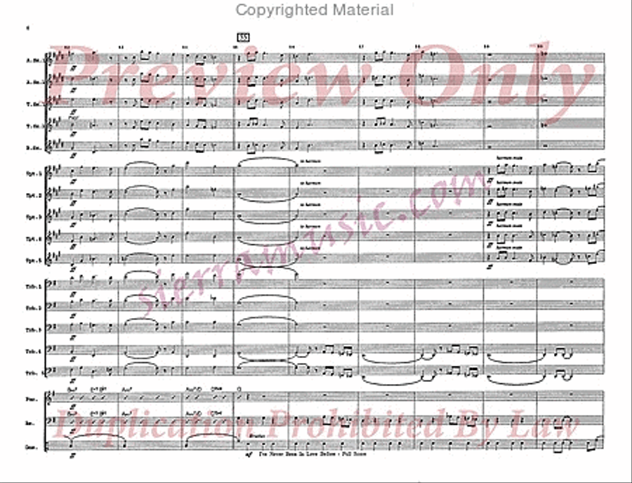 I've Never Been In Love Before Jazz Ensemble scores gallery preview page 7