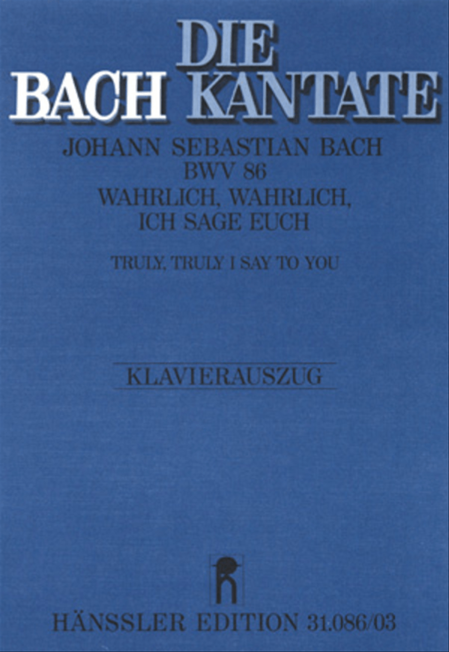 Truly, truly I say to you (Wahrlich, wahrlich, ich sage euch) 4-Part scores gallery preview page 1