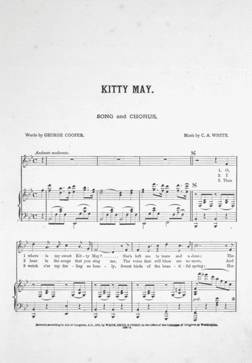 Kitty May. Song and Chorus