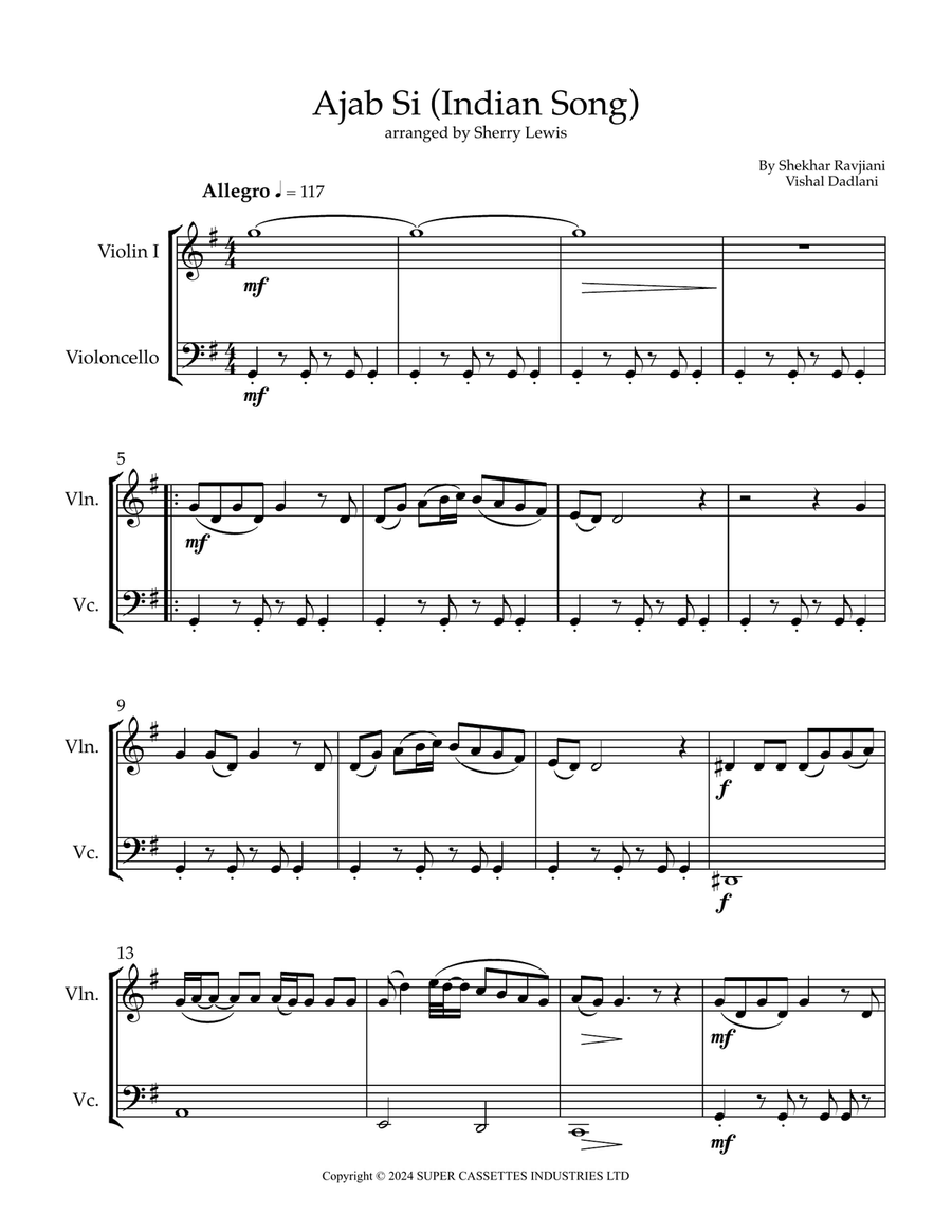 Ajab Si Ajab Si String Duet scores gallery preview page 4