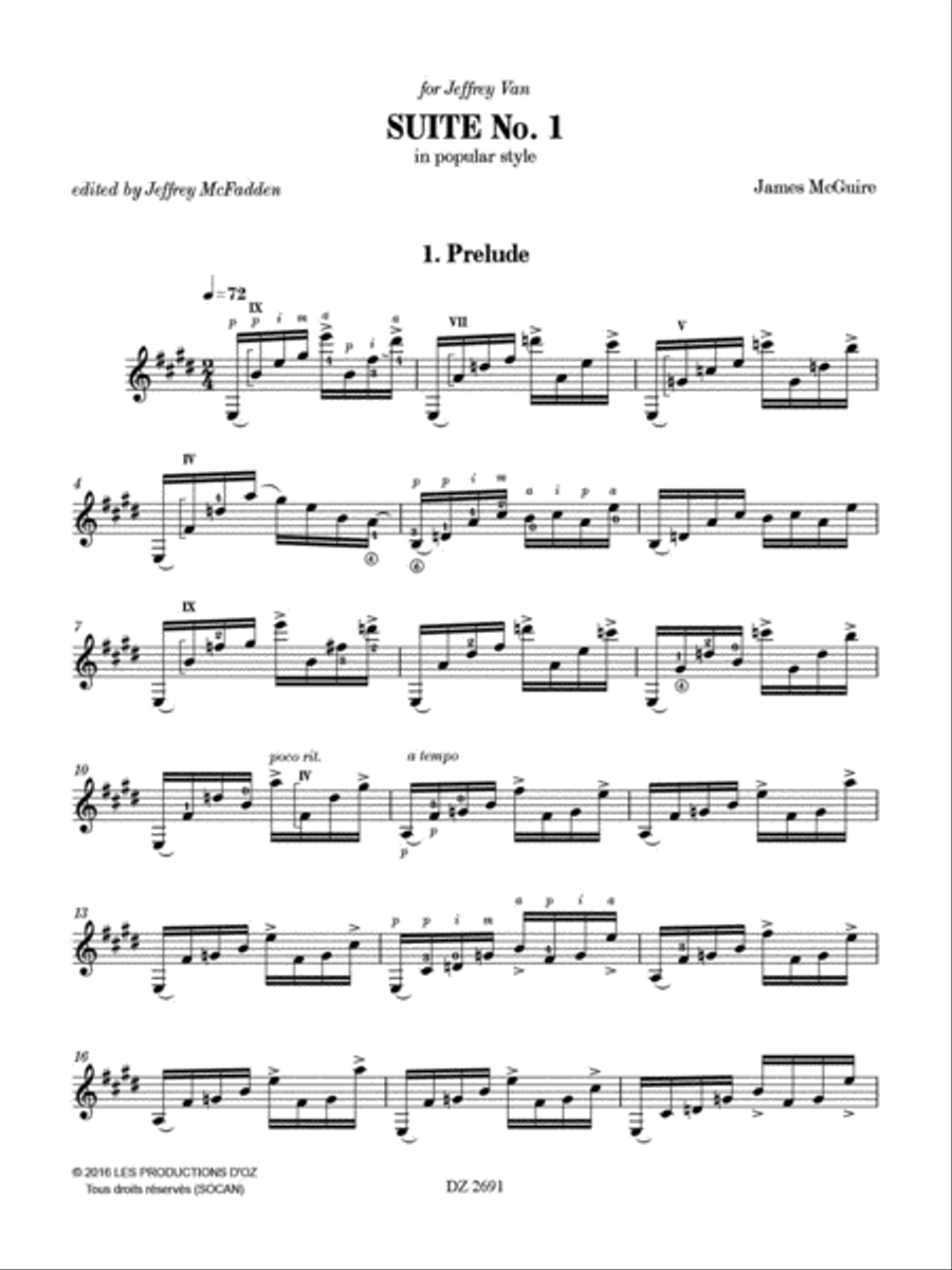 Midnight Train Classical Guitar scores gallery preview page 2