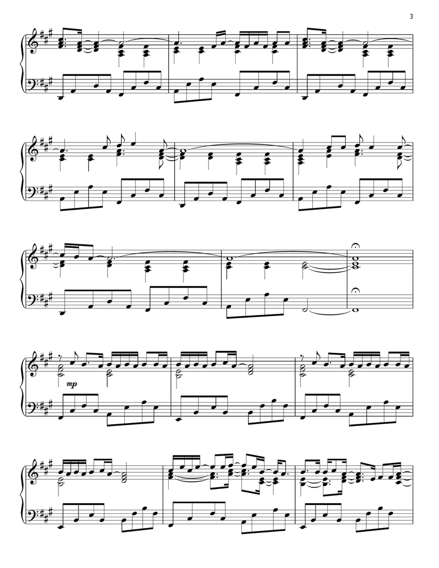 Wonderwall Wonderwall Piano Solo scores gallery preview page 3