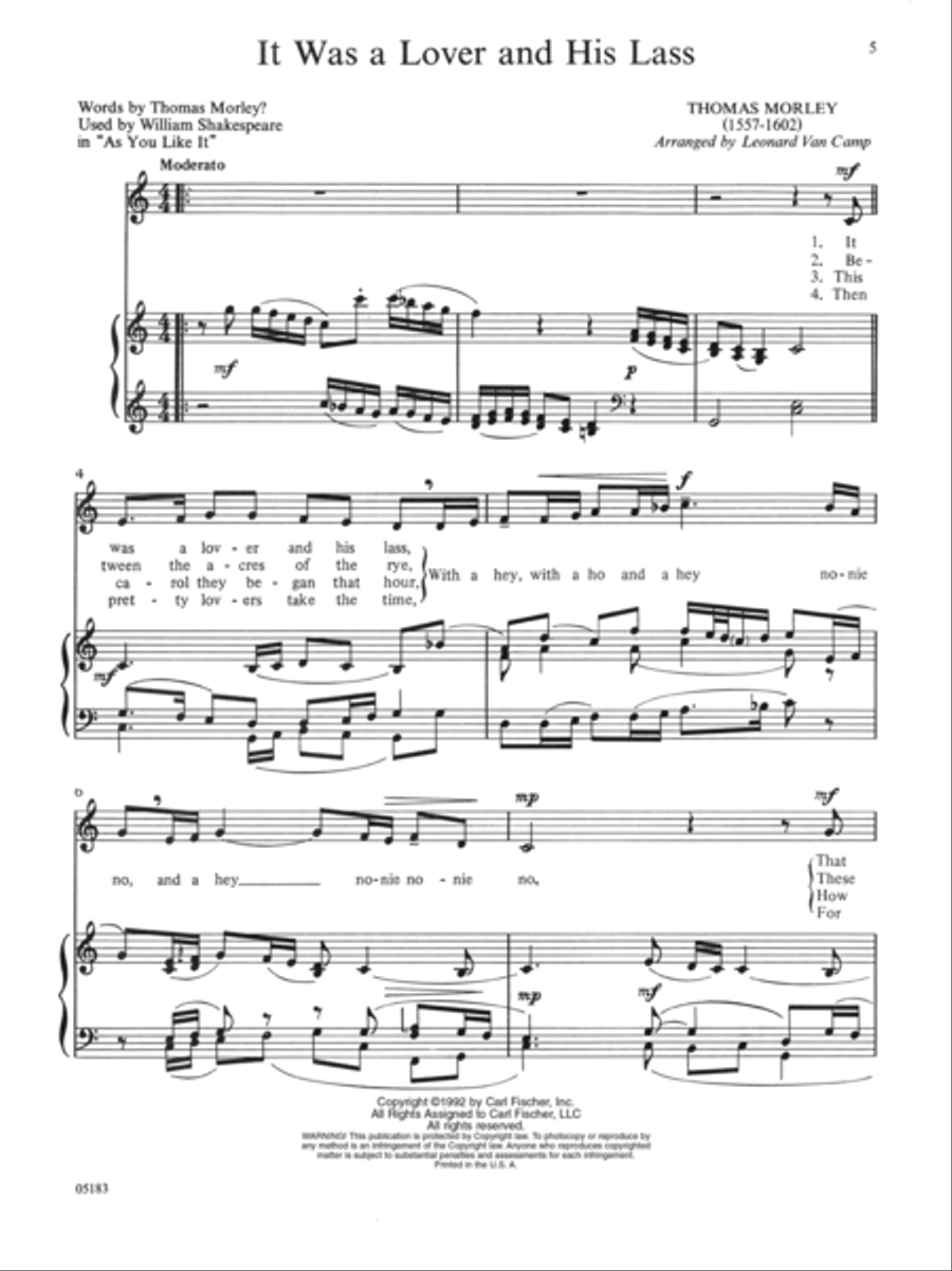 Songs for Low Voice Low Voice scores gallery preview page 2