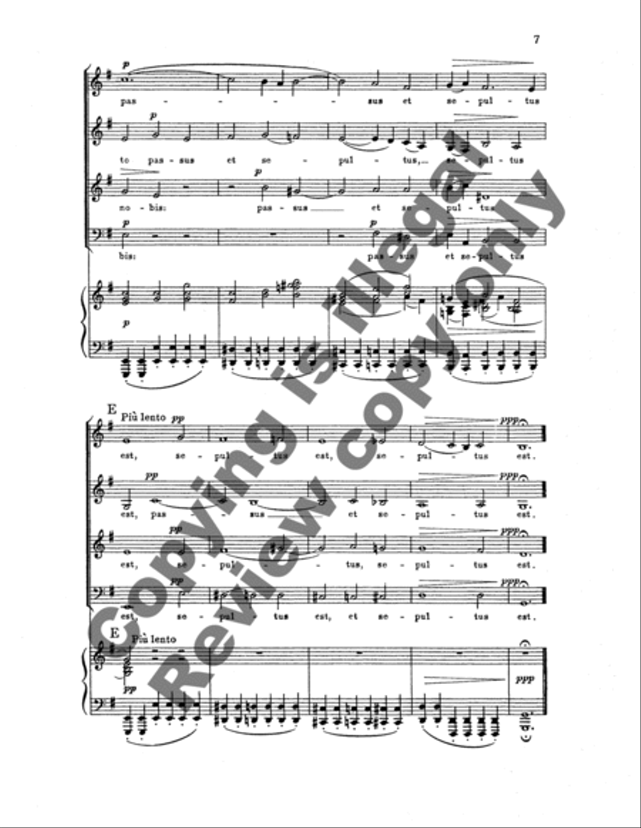 Mass in B Minor: Crucifixus 4-Part scores gallery preview page 8