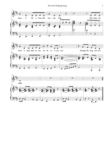 The Ants and the Grasshopper - Piano/VocalScore image number null