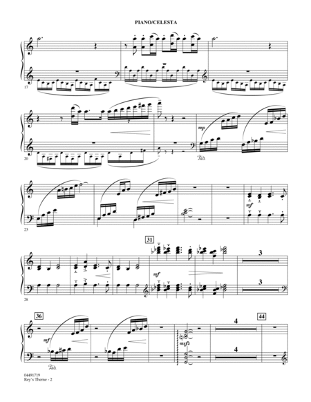 Rey's Theme - Piano/Celesta