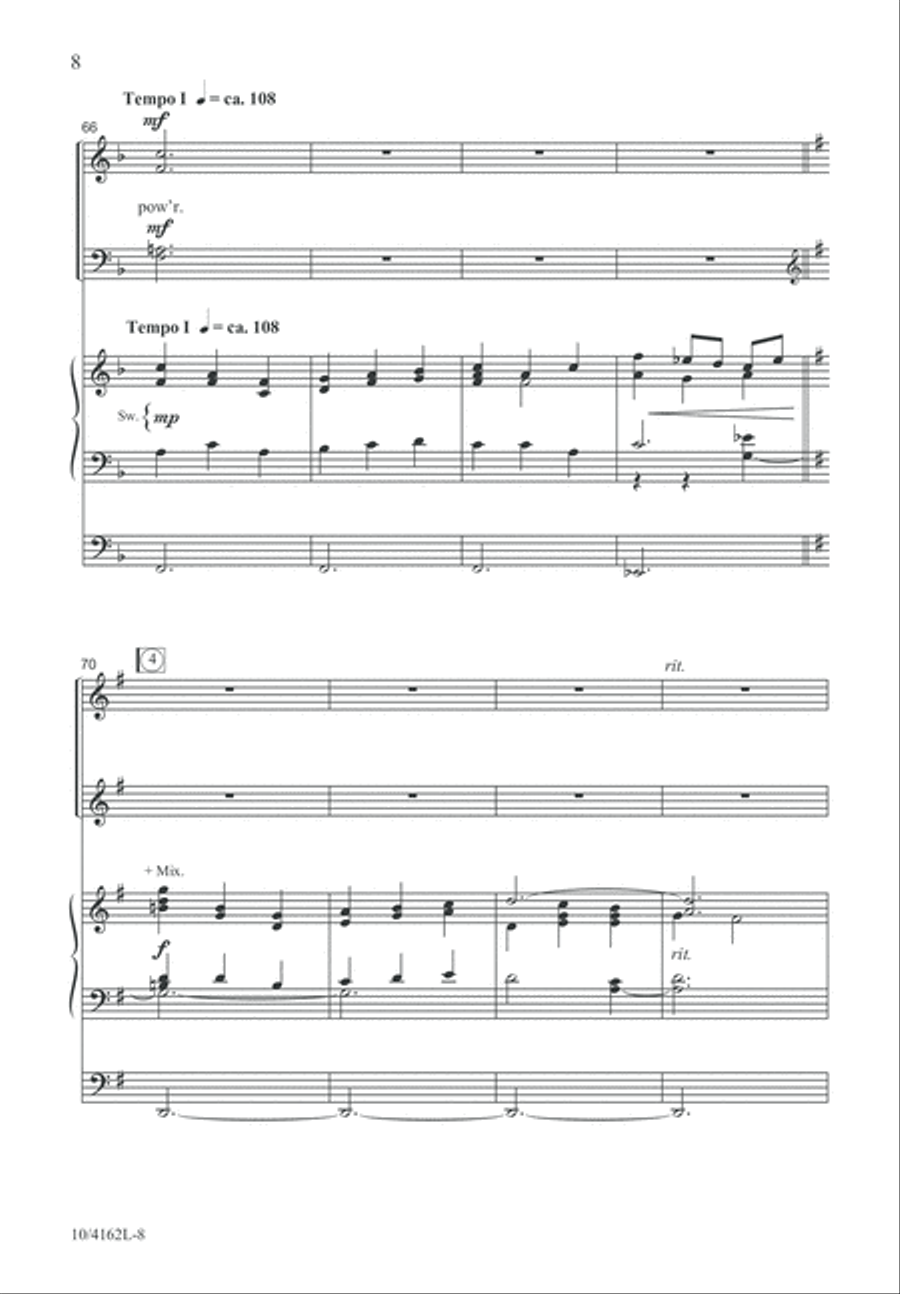 Come, Thou Almighty King 4-Part scores gallery preview page 8