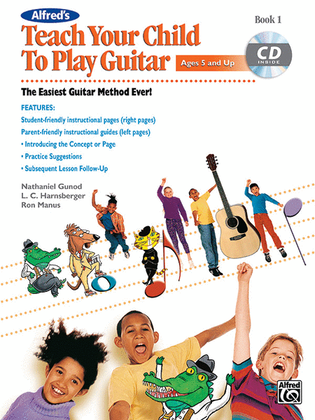 Book cover for Alfred's Teach Your Child to Play Guitar, Book 1