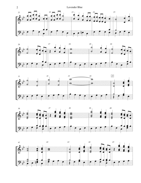 Lavender Blue - for 3-octave handbell choir image number null
