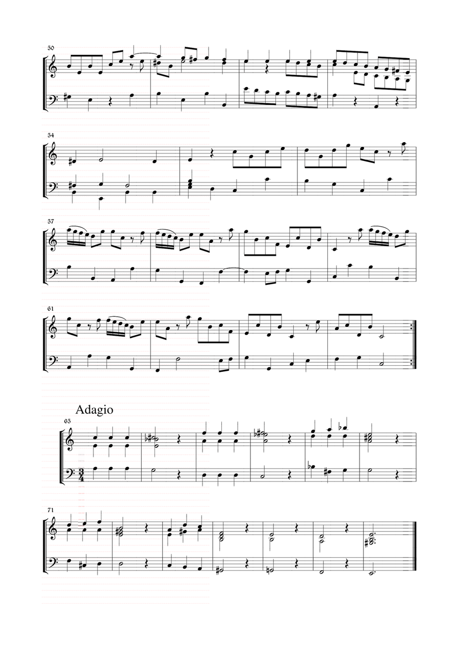 CONCERTO GROSSO - Op. 6 No. 10 - Corelli - Arr. for Piano/Organ Organ scores gallery preview page 4