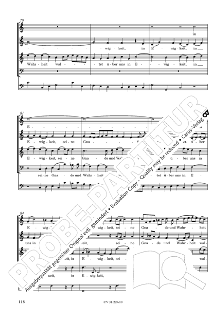 The complete motets (without Bc) Choir scores gallery preview page 125