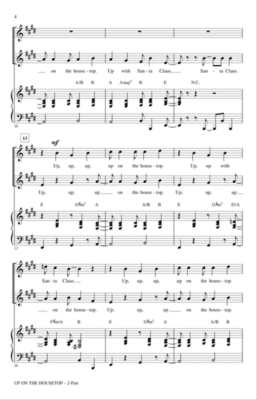 Up On The Housetop 2-Part scores gallery preview page 2