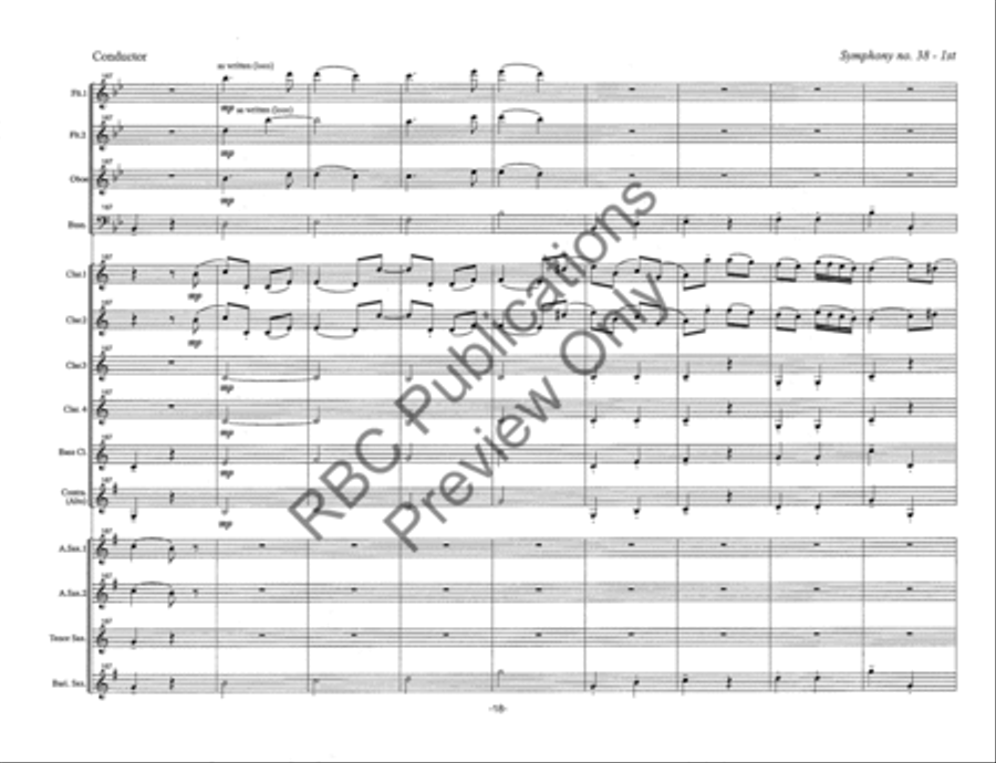 Symphony #38 Mvt 1 (Score) Score scores gallery preview page 21