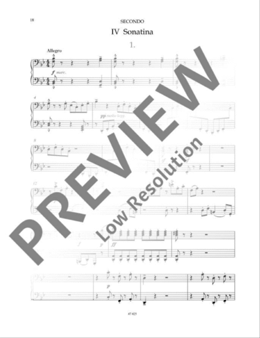 Five Pieces Piano Duet scores gallery preview page 19