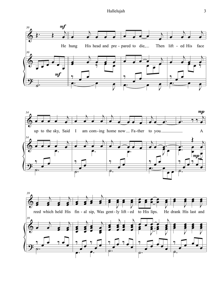 Hallelujah SA scores gallery preview page 3