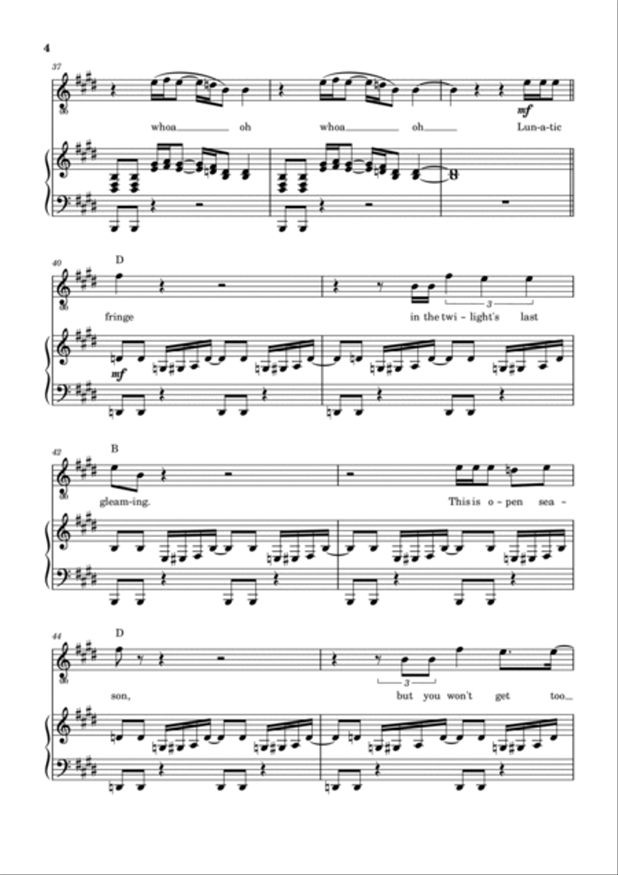 Lunatic Fringe Voice scores gallery preview page 5