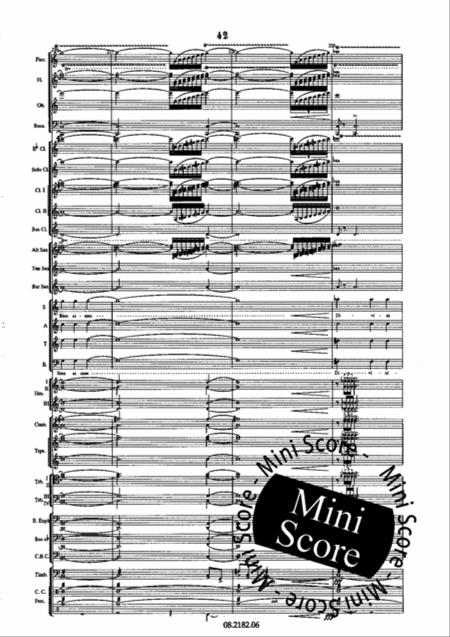 Oratorio Olympique SATB/Harmonie 4-Part scores gallery preview page 46