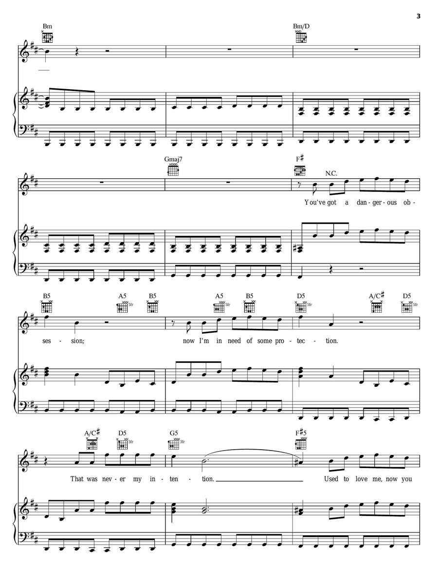 Ring Ring Piano, Vocal, Guitar scores gallery preview page 3
