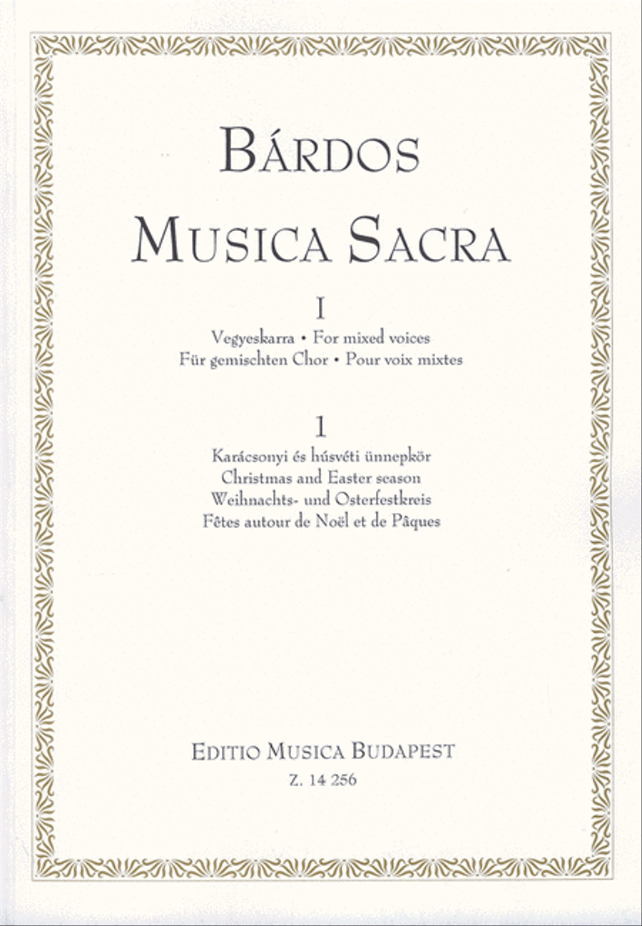 Musica Sacra für gemischten Chor I-1 Weihnachts- A Cappella scores gallery preview page 1
