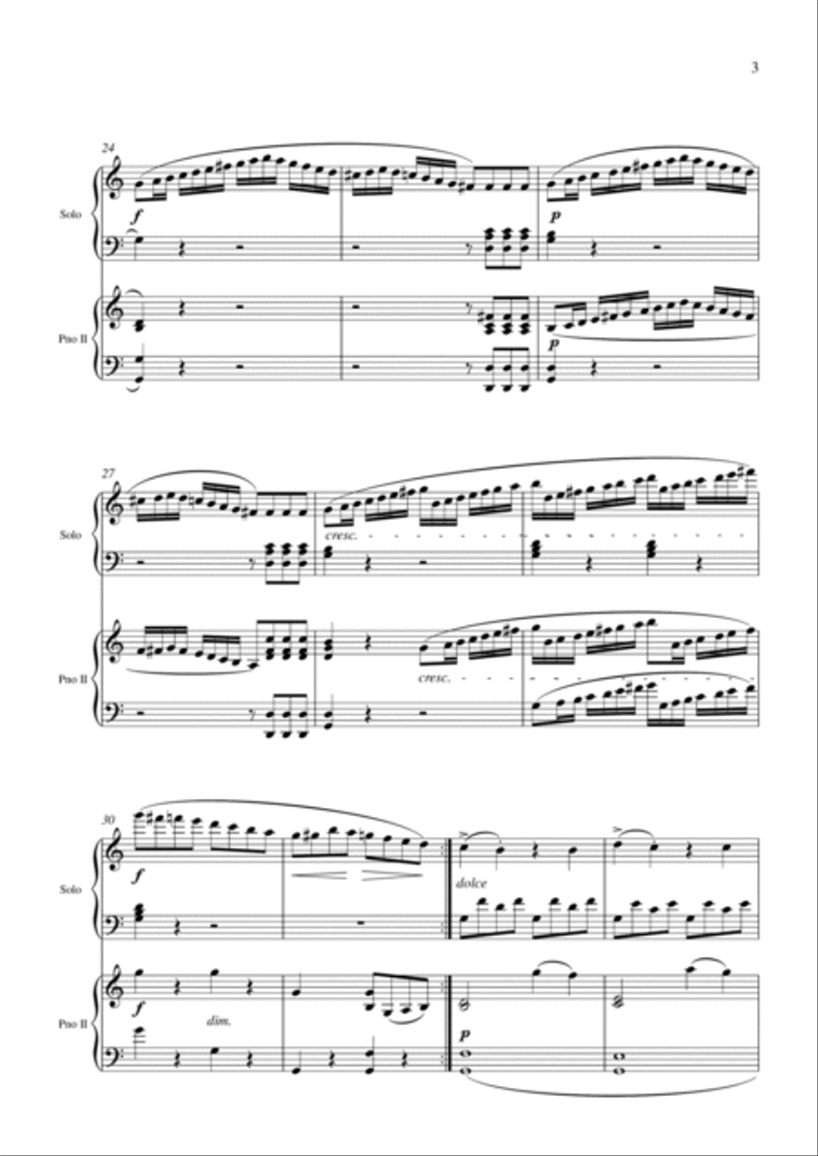 F. Kuhlau Sonatine Op. 20 No. 1 Complete Movements for 2 Pianos 2 Pianos, 4-Hands scores gallery preview page 4