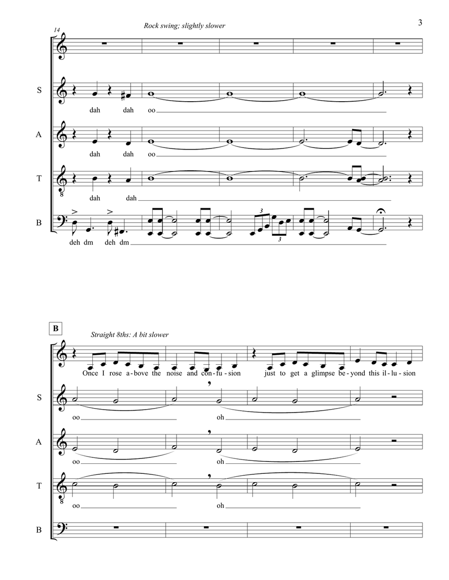 Carry On Wayward Son 4-Part scores gallery preview page 3