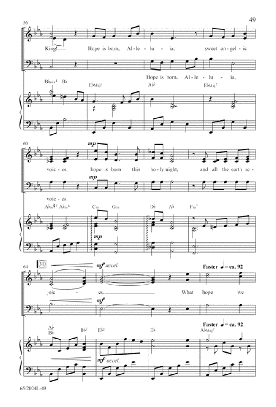 Child of Hope 3-Part scores gallery preview page 50