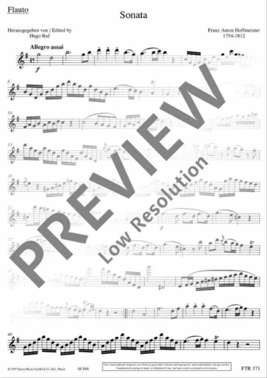 Sonata G major Sonata G major Flute scores gallery preview page 21