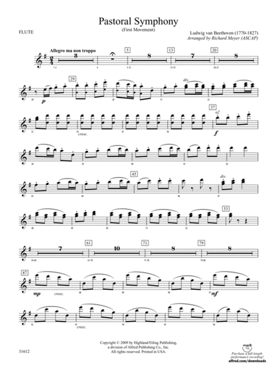 Pastoral Symphony (First Movement): Flute