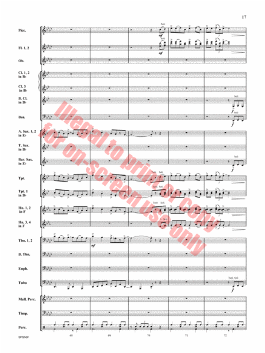 Alexander's Ragtime Band Alexander's Ragtime Band Concert Band scores gallery preview page 18