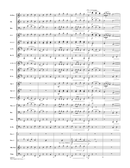 Three English Folk Dances - Conductor Score (Full Score)