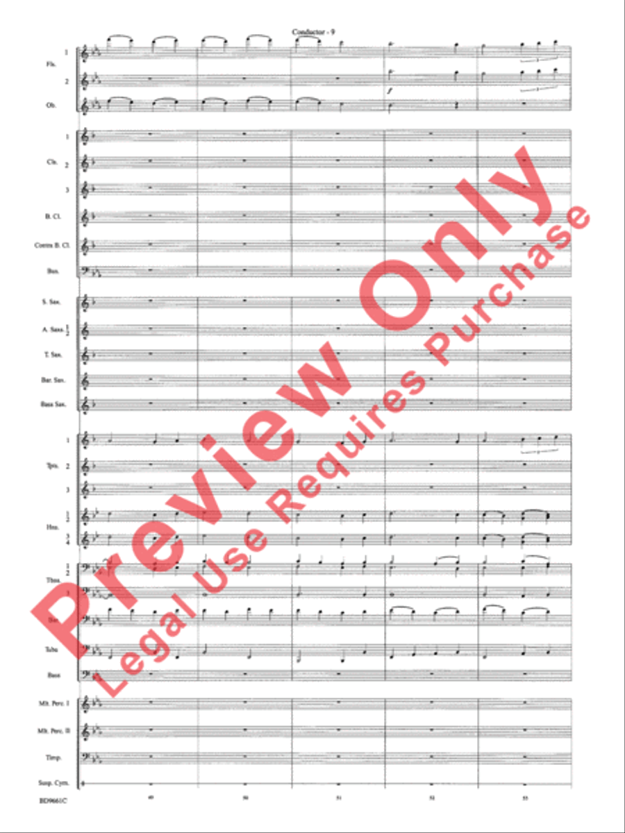 The Sussex Mummers' Christmas Carol Concert Band scores gallery preview page 12